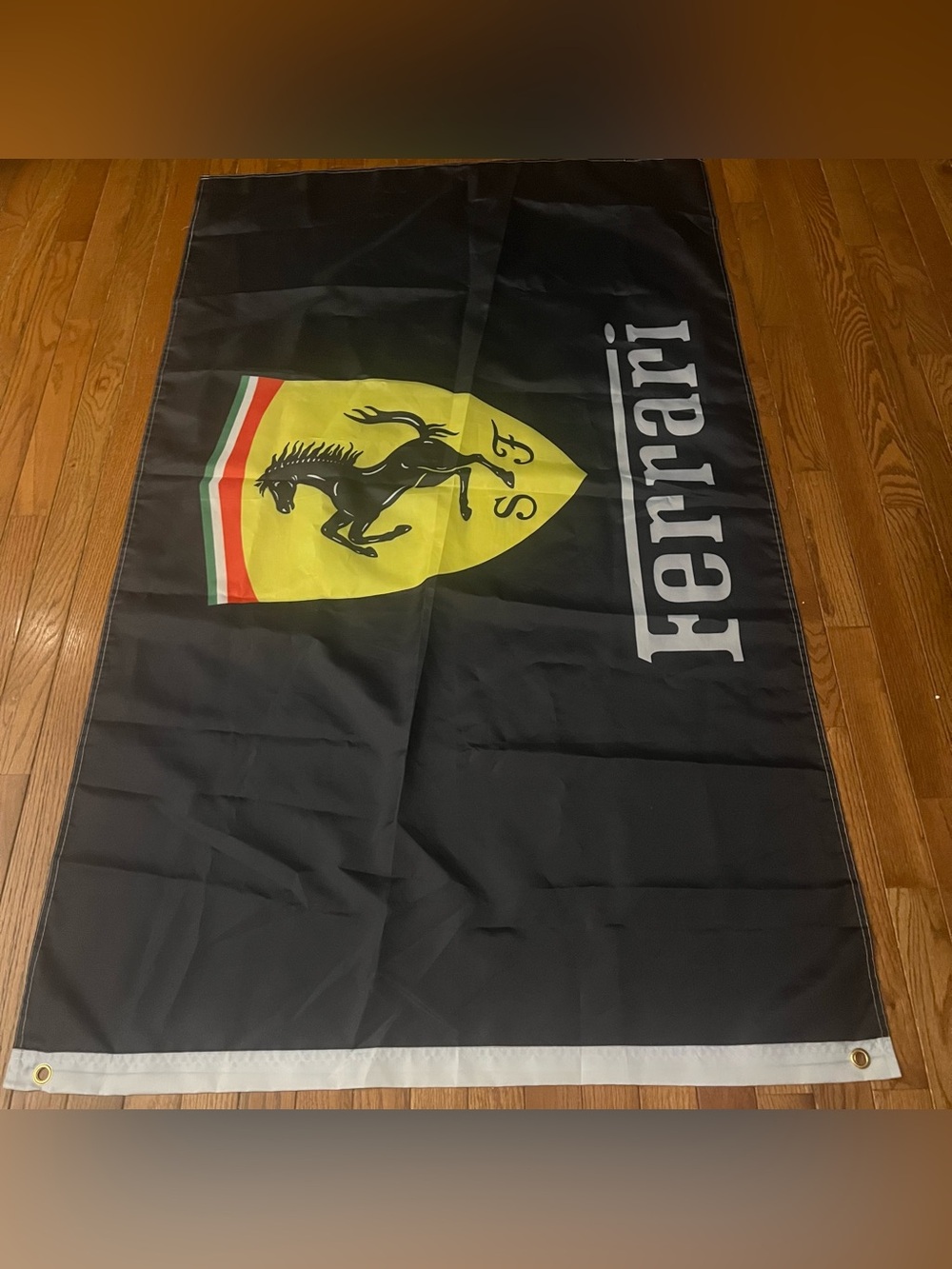 Ferrari Flag Italy Enzo Racing Banner Yellow Crest
